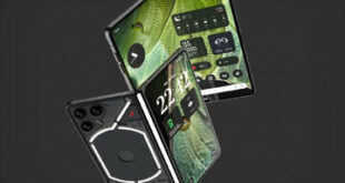 موبایل تاشوی ناتینگ با دوربین‌ سه‌گانه و لولای نورانی / عکس