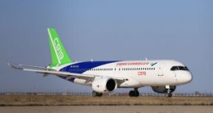 نخستین هواپیمای مسافربری بزرگ ساخت چین رکورد زد