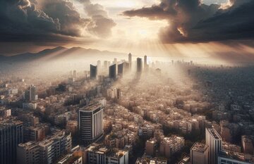 آلودگی هوای تهران از دید هوش مصنوعی /عکس آلودگی هوای تهران از دید هوش مصنوعی /عکس