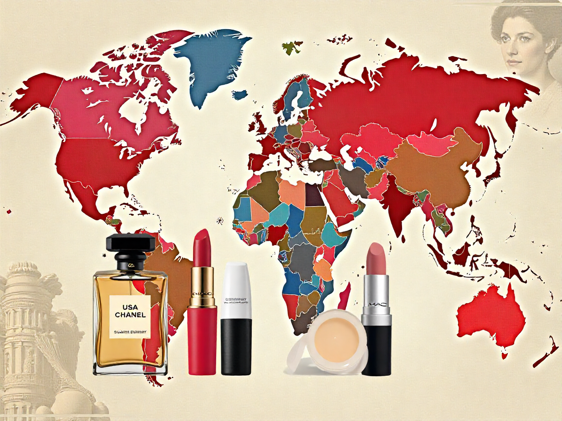 برندهای آرایشی در کدام کشورهای هستند