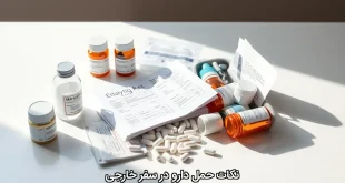 نکات حمل دارو در سفر خارجی