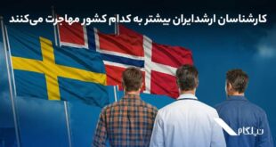 کارشناسان ارشد ایران بیشتر به کدام کشور مهاجرت می‌کنند