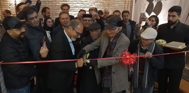 افتتاح نمایشگاه آثار هشتمین دوسالانه ملی ایران در دولتخانه صفوی قزوین