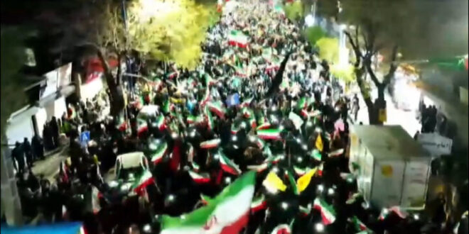 تصاویر هوایی از حماسه آفرینی مردم ارومیه در شب های اقتدار ملی