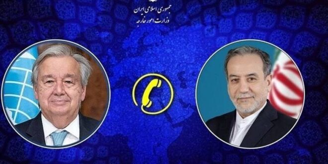 جزئیات تماس تلفنی دبیرکل سازمان ملل متحد با وزیر امور خارجه کشورمان جزئیات تماس تلفنی دبیرکل سازمان ملل متحد با وزیر امور خارجه کشورمان