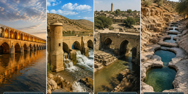 چهار سازه تاریخی آب ایران در مسیر WHIS ۲۰۲۶/ از سی‌وسه‌پل و بند امیر تا شادروان و سازه‌های آبی سیراف/ میراث مهندسی آب ایران در قاب یک فهرست تخصصی جهانی